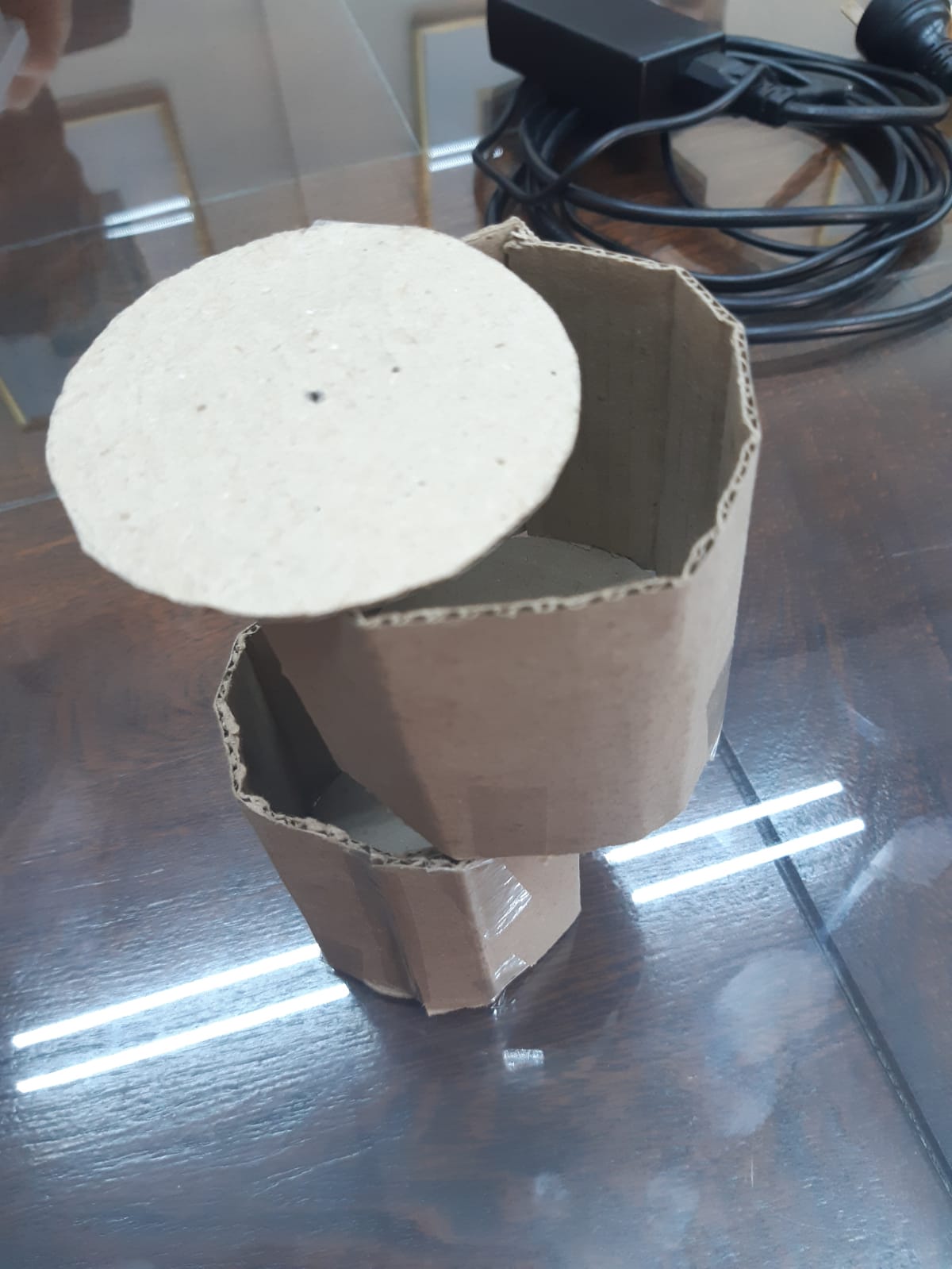 estructura de cartón